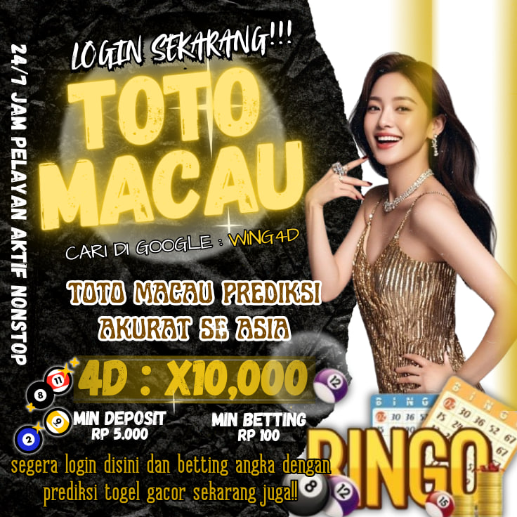 WING4D - Rumah Resmi Toto Togel Macau 4D & Slot Gacor No.1 Di Indonesia